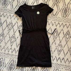 🆕 PACT NWT organic cotton black lightweight dress SMALL